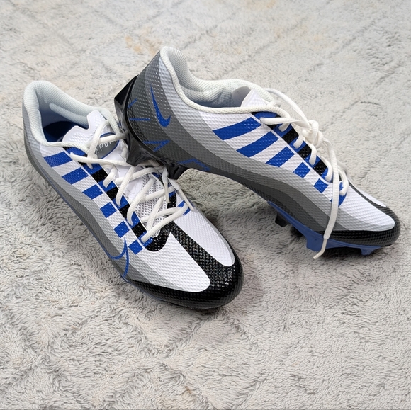 Nike Vapor Edge Speed 360 Black Game Royal Football Cleats Mens 12.5 DQ5110-041